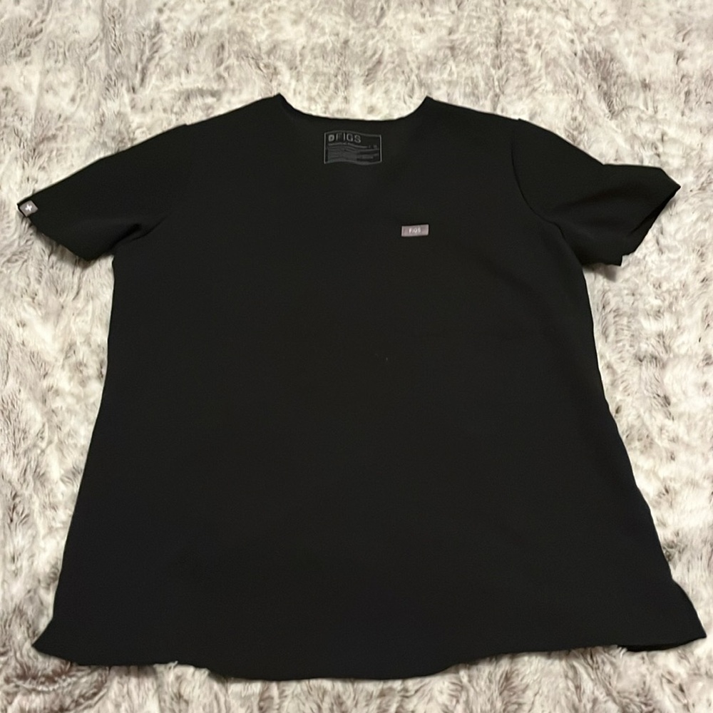 Figs Scrub Top (Medium) Black